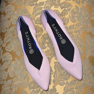 NWOB Rothy’s Blush Pink Pointy Toe Flats